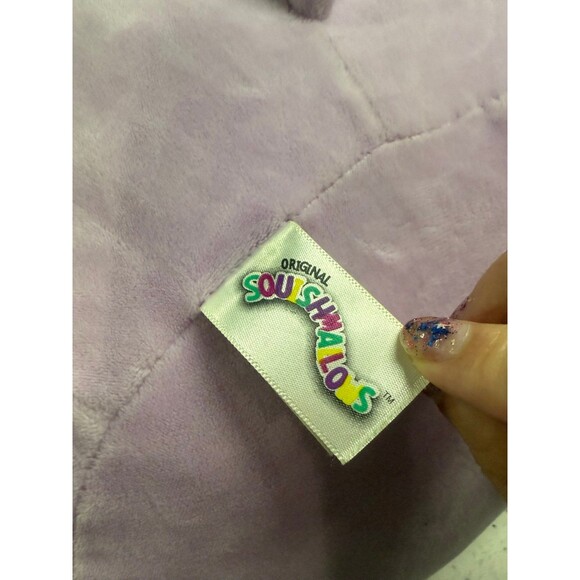 SQUISHMALLOWS Barb The Dog 11" Stuffed Plush Toy Purple Rainbow Puppy Floppy Ear - Picture 7 of 9